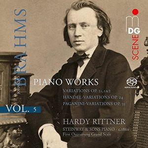 Brahms: Piano Works 5 , Hardy Rittner