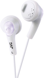 JVC HA-F160-W-K Gumy EarBud Headphones (Coconut White)