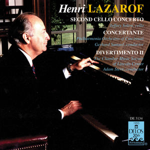Cello Concerto 2 / Concertante , Henri Lazarof