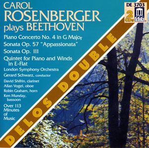Piano Concerto 4 / Appassionata Sonata , Carol Rosenberger