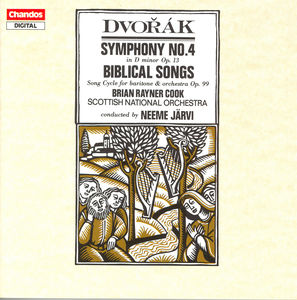 Symphony 4 / Biblical Songs , Neeme Järvi