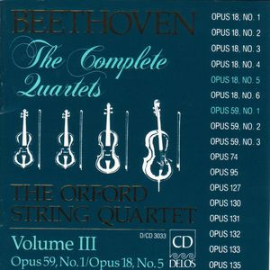 Complete Quartets 3 , Ludwig van Beethoven