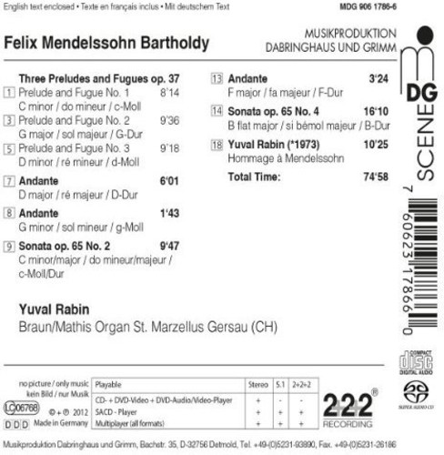 Organ Works: Three Preludes & Fugues Op 37