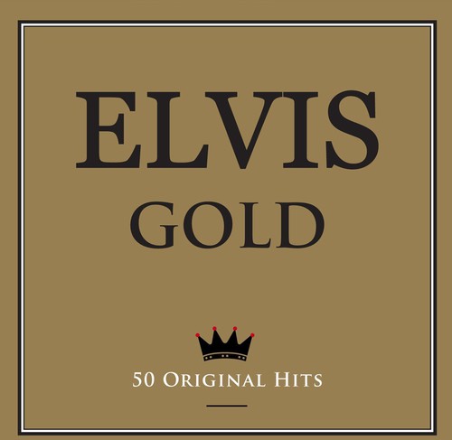 Elvis Presley - Gold vinyl record cover
