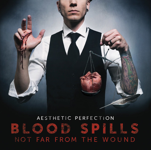 BLOOD SPILLS NOT FAR FROM THE WOUND