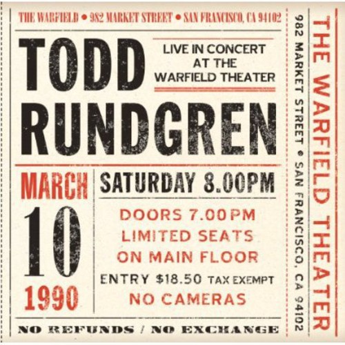 Live at the Warfield 10th March 1990 [Import]