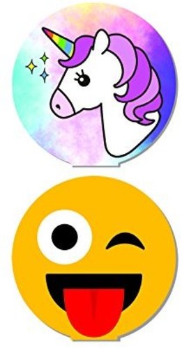 Retrak Gravity Gripz 2 Pack - Smartphone Grip - Reusable (Unicorn Smiley)