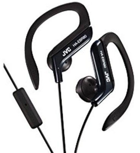 JVC Ha-Ebr80-B Sport Clip Earphones With Microphone (Black)