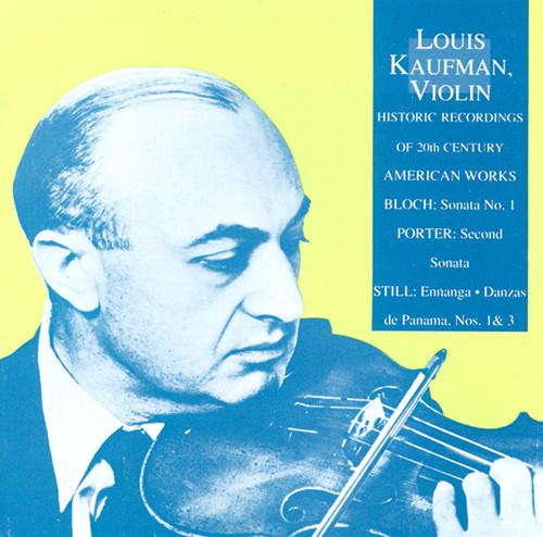 Historic Recordings: Bloch Violin Sonata #1
