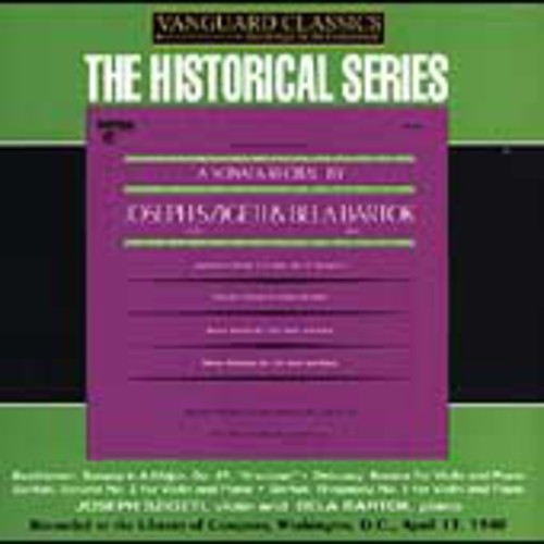 Sonata Recital By Joseph Szigeti & Bela Bartok