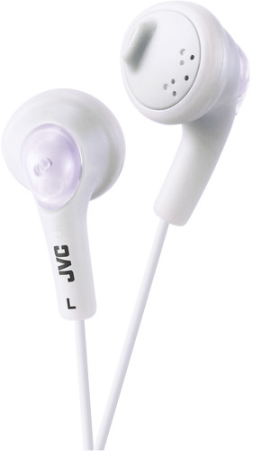 JVC HA-F160-W-K Gumy EarBud Headphones (Coconut White)