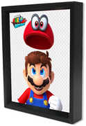 Super Mario -  Odyssey Flying Hat - 8x10 Framed 3D Lenticular 