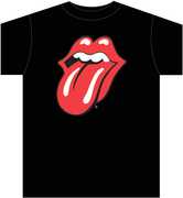 The Rolling Stones Classic Tongue Black Unisex Short Sleeve T-shirt Small