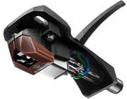 Audio Technica AT-VM95SH/ H Headshell/ Dual Moving Magnet Cartridge Combo Kit (Black/ Brown) 
