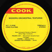 Modern Orchestral Texture , New Orchestral Society of Boston