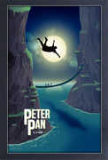 Book Covers - Tristan Garrett Young: Peter Pan - 11x17 Framed Gel Coat Print 