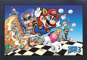Super Mario Bros. 3 - 11x17 Framed Gel Coat Print 