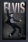 Elvis - Let's Rock! - 11x17 Framed Gel Coat Print