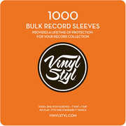 Vinyl Styl® VS-P-010 7 Inch Outer Record Sleeves - Open Top - 1000 Count (Clear) 