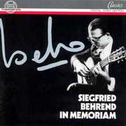 Siegfried Behrend in Memoriam , Siegfried Behrend