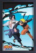 Naruto Shippuden - Sasuke vs Naruto - 11x17 Framed Gel Coat Print