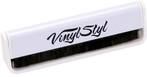 Vinyl Styl® VS-A-001 Anti-static Vinyl Record Cleaning Brush - Micro Fiber (White)