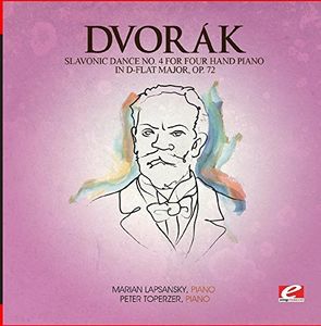 Slavonic Dance 4 Four Hand Piano D-Flat Maj 72 , Dvorak