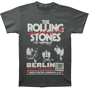 Rolling Stones - Tour of Europe '76 Berlin West Germany T-shirt - Large Charcoal 3127005705