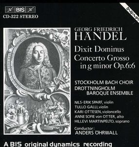Dixit Dominus / Concerto Grosso in G , Anders Ohrwall