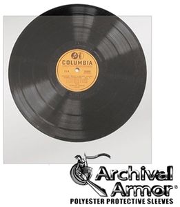 Bags Unlimited S1010R - 10 Inch 78 RPM Record Sleeves - No Flap 10 Count (Clear)