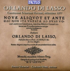 Cantiones Duarum Vocum , Claudio Verh