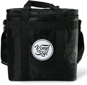 Vinyl Styl® VS-A-016 Padded Carrying Case for Records and Portable Turntables (Black)