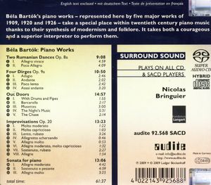 Works for Piano , Nicolas Bringuier