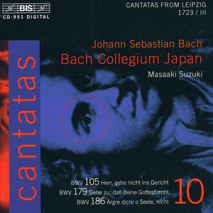 Cantatas X: BWV.179, BWV.105, BWV.186 , J.S. Bach