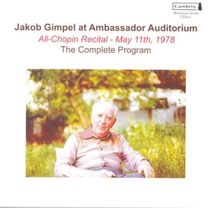 Ambassador Auditorium May 1978 , Jakob Gimpel