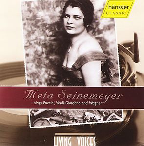 Meta Seinemeyer Sings Puccini Verdi Giordano Wagner , Meta Seinemeyer
