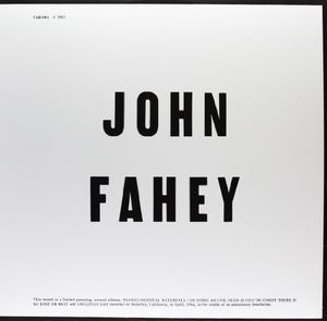 Blind Joe Death , John Fahey