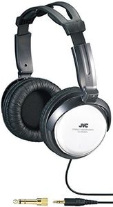 JVC HARX500 Full-size Around Ear Headphone 40mm Neodymium Driver (White) 