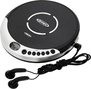 Jensen CD-60R Personal CD Player - 60 Second Anti-Skip - FM Radio (Silver/ Black) 