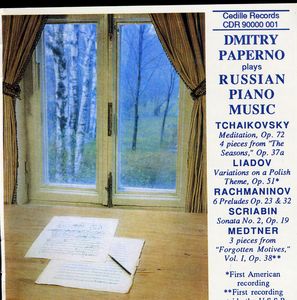 Plays Russian Piano Music , Dmitry Paperno