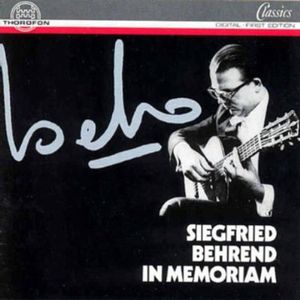 Siegfried Behrend in Memoriam , Siegfried Behrend
