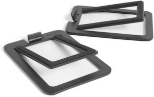 Kanto S2 Desktop Speaker Stands - 2 Pack - Vertical Tilt - Steel (Black)