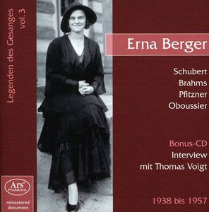 Lieder & Arias 3 , Erna Berger
