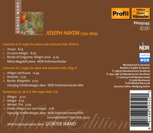 Wand-Edition: Concerto for Piano Oboe & Orchestra , Günter Wand