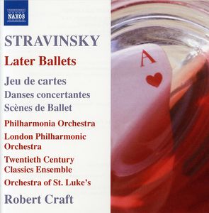 Later Ballets: Jeu de Cartes Danses Concertantes , John Ringer