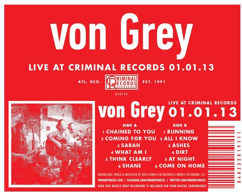 von Grey - Live at Criminal Records 01.01.13