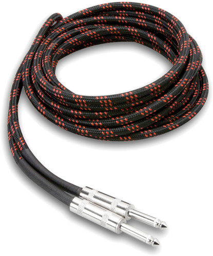 Hosa 3GT-18C5 Cloth Guitar Cable Straight to Same 18FT