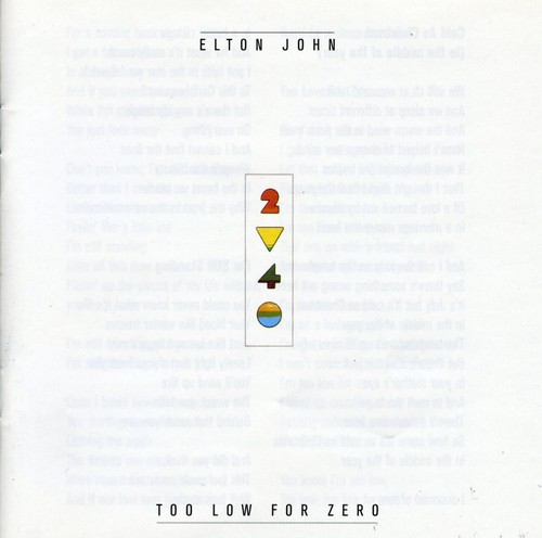 Too Low for Zero [Import]