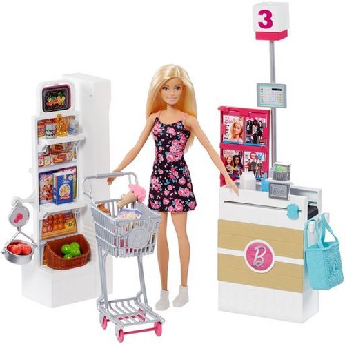 Mattel - Barbie Supermarket Doll and Playset