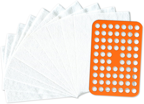 Vinyl Styl® DC-522 Deep Groove Record Washer Replacement Filters 10 Pk with Screen